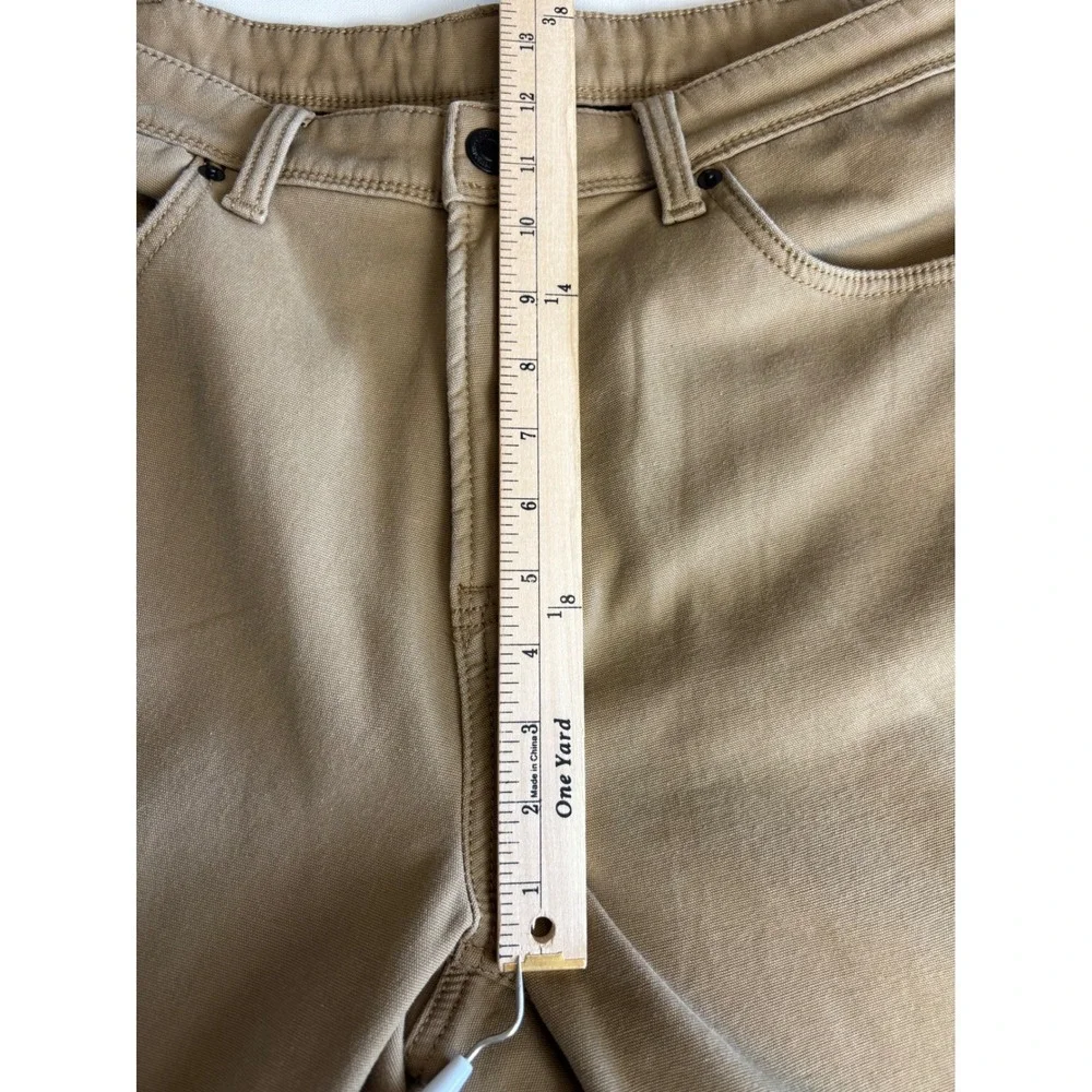 Caterpillar CAT Mens Fleece Lined Canvas Work Pants Brown 38x29 1733652
